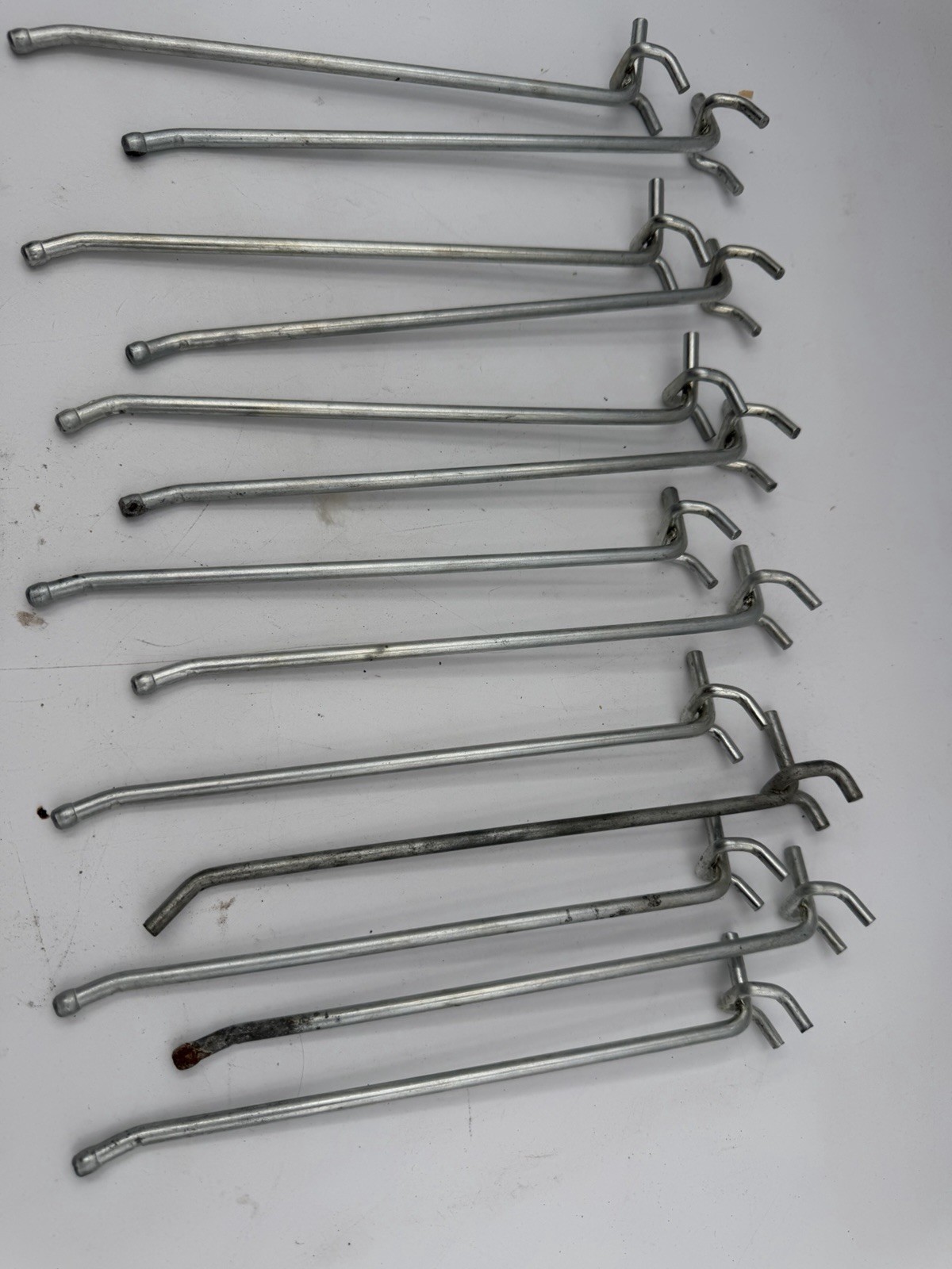 12 - 8” Peg Board Hangers D3A