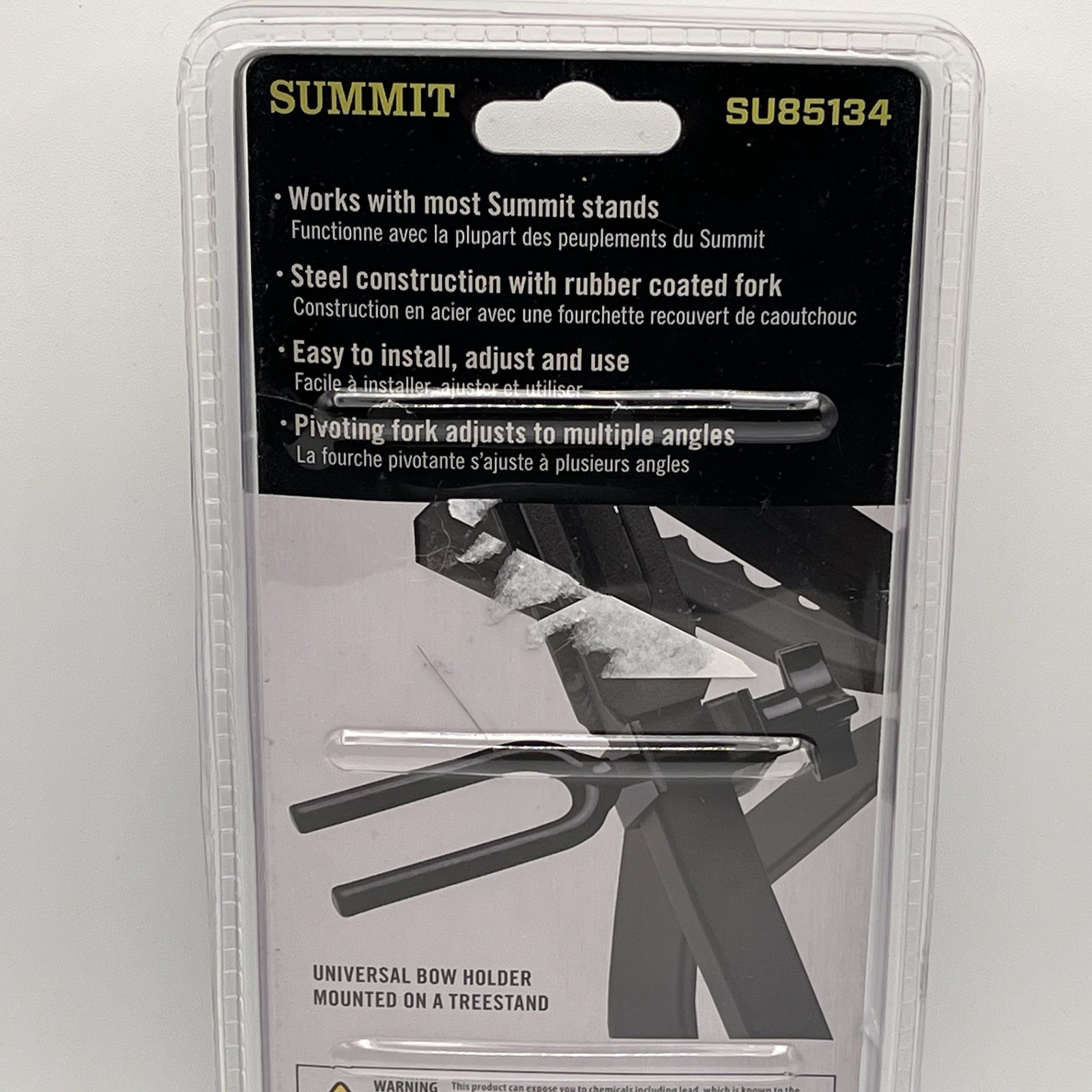 Summit Treestands SU85134 Universal Bow Holder - Black