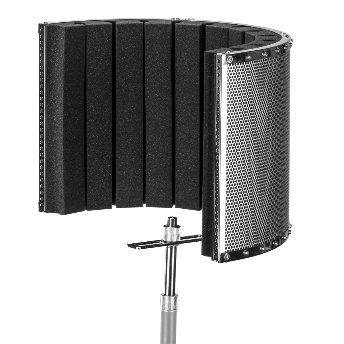 H&A Studio Recording Microphone Isolation Shield with Stand, High density absorb