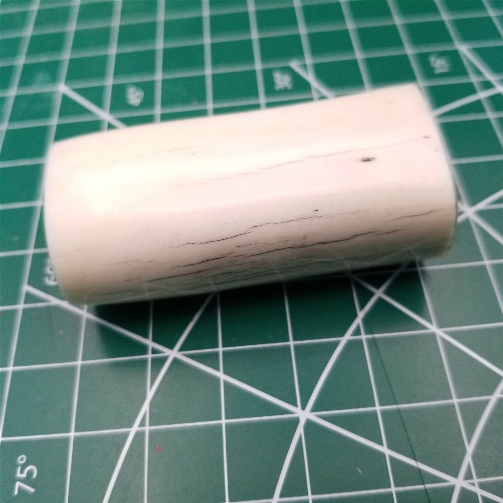 Knife Makers Bone Handle Material 2.5" Round Section Fixed Blade Cylinder Roll