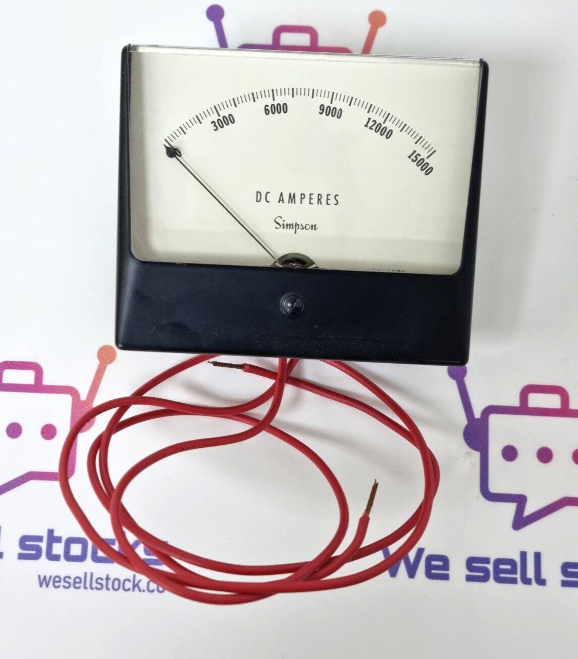 SIMPSON FS=5VDC Ammeter 1329 0-15000A DC