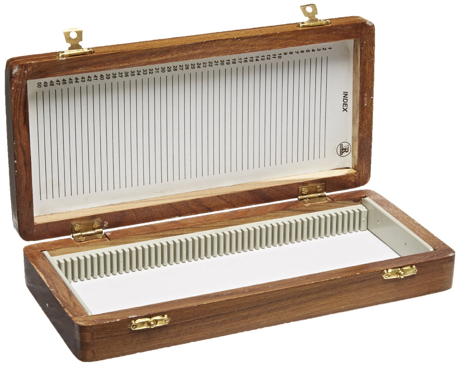 ™ WSB050 Wooden Slide Storage Boxe for 50 Slide, 252mm Length, 107mm Width, 3...