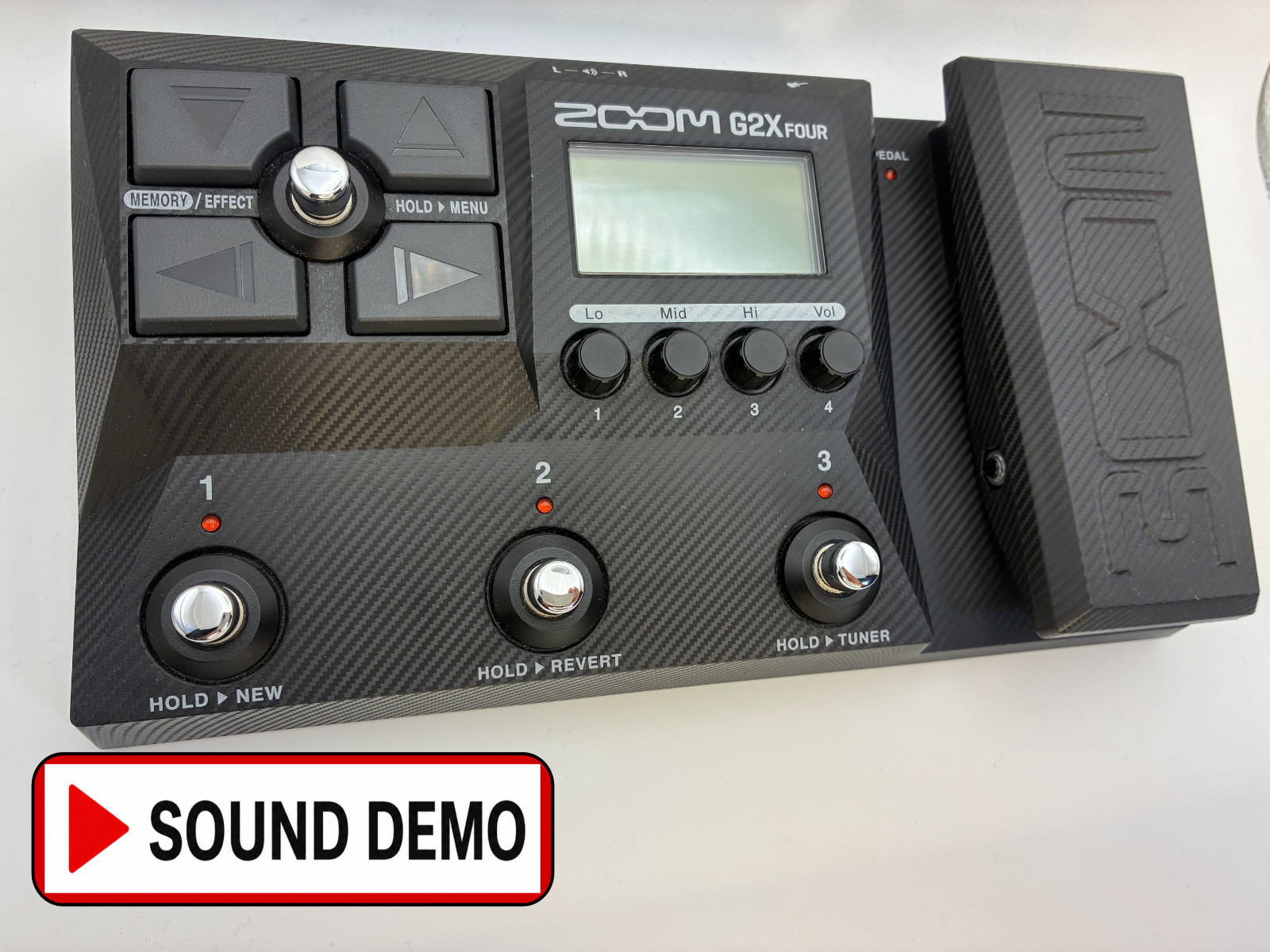ZOOM G2X Four Guitar Multi Effects Pedal w/Box AC Adapter Tested Demo Excellent