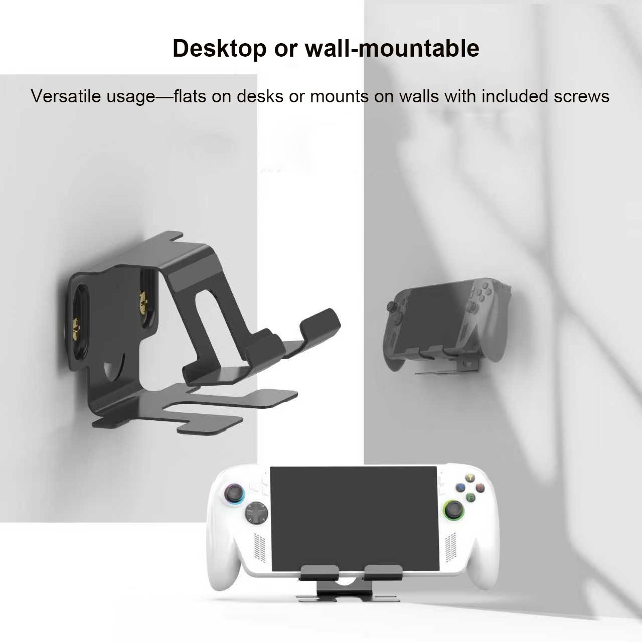 For ROG Ally/ ROG XBOX Ally Console Grip Universal Wall Bracket Desktop Stand
