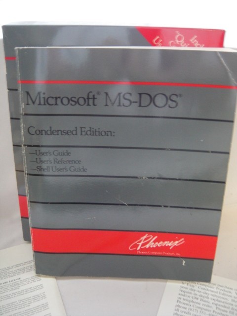 Vintage 1988 Phoenix Slim Microsoft MS-DOS V4.01 ~6 Discs +Users Guide +Orig Box