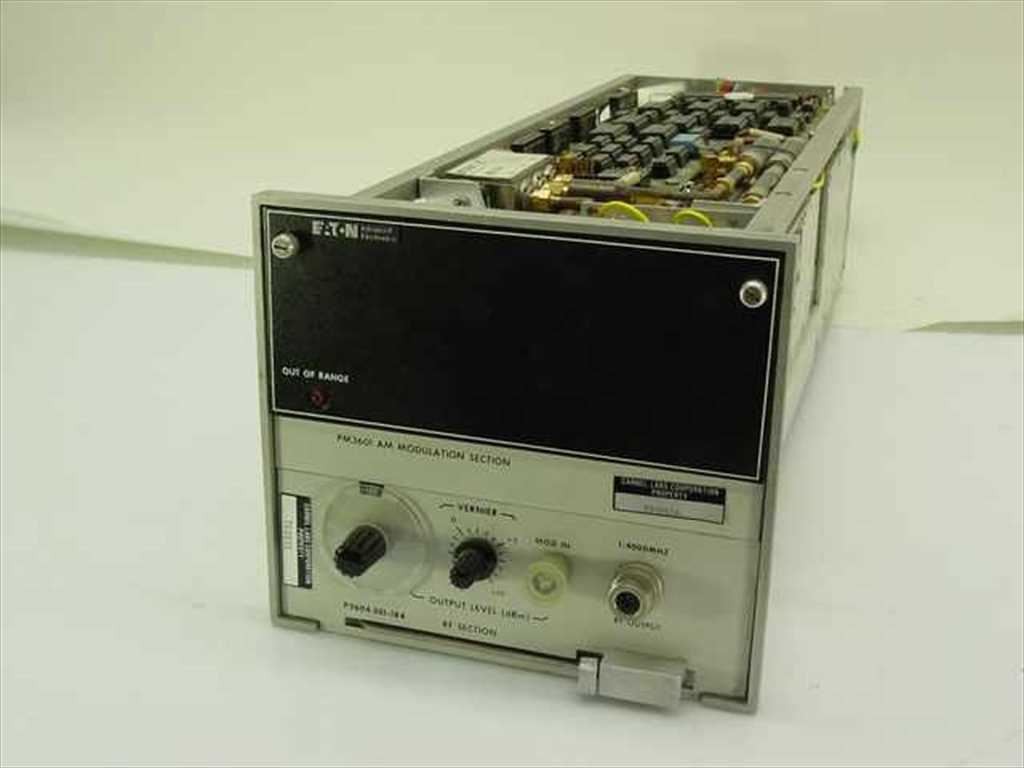 Eaton Ailtech PM3601 AM Modulation Section 299294-1 Plug-In Module Test Gear