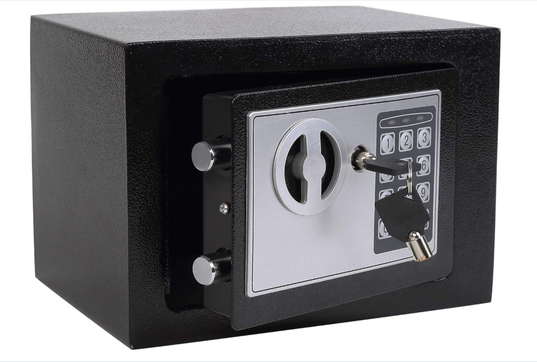 Mini Caja Fuerte de Seguridad con Cerradura Electrónica para Dinero y Joyas
