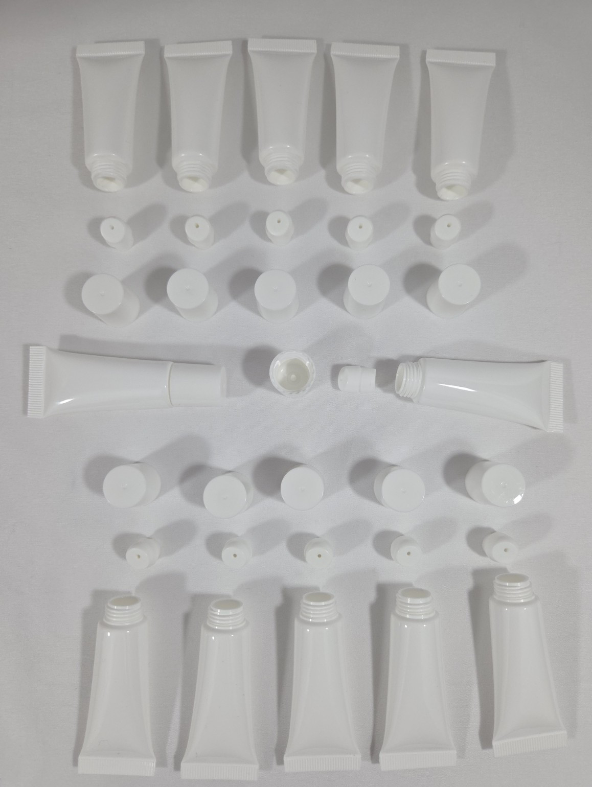 12 Refillable Travel Size Tubes for Cosmetics Lotion Lip Gloss