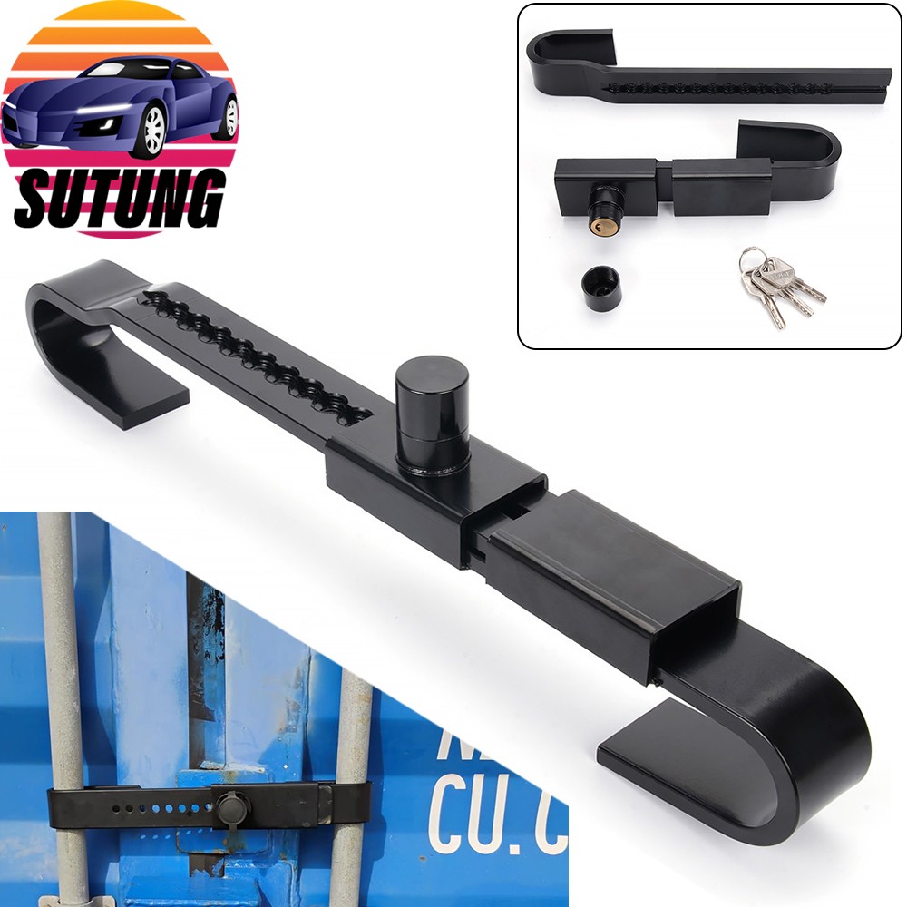 Shipping Container Lock Heavy Duty Steel Trailer Box Cargo Door Lock w/ 3 Keys