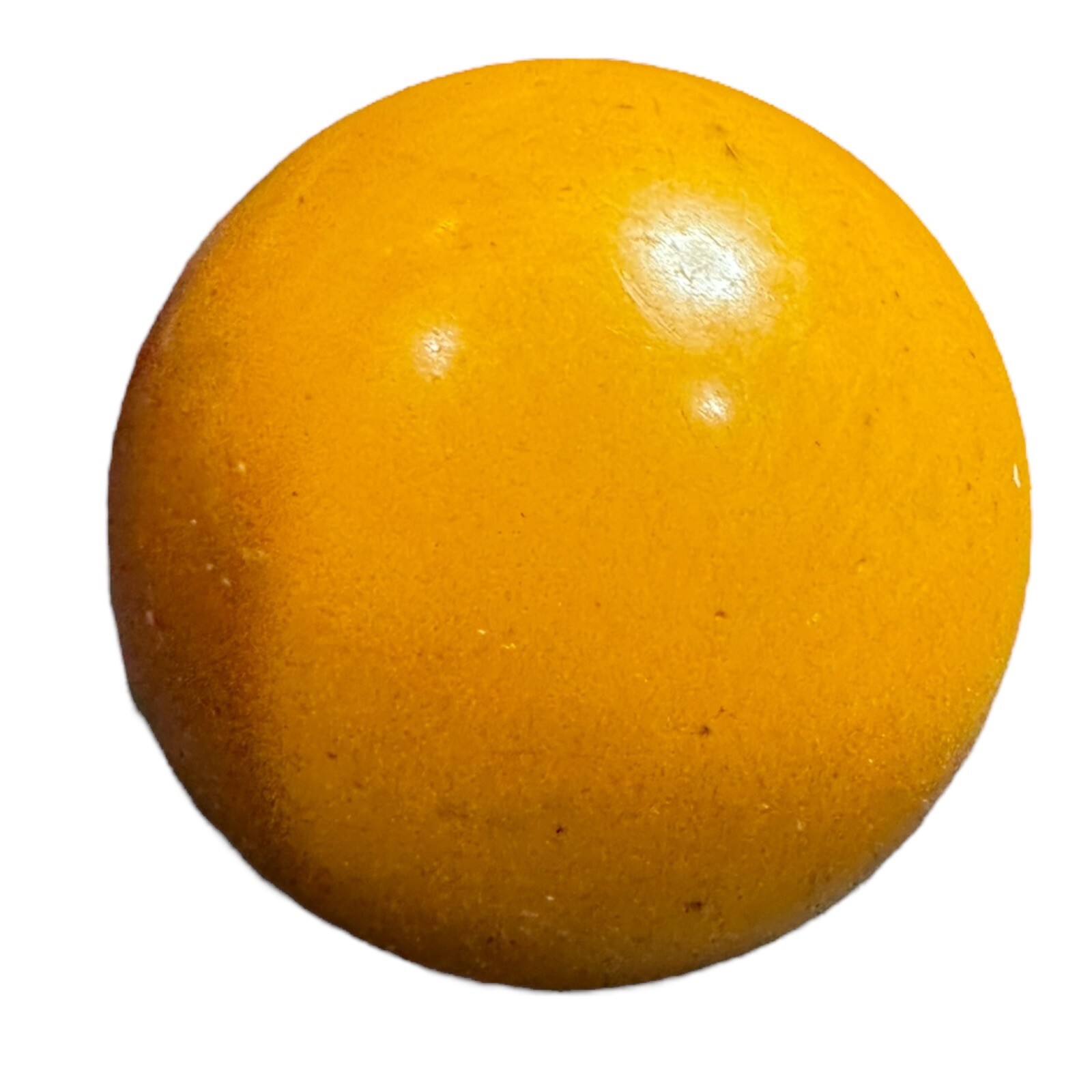 VTG BAKELITE Billiard Pool Ball - Solid Yellow #1 - 2 1/4" Diameter