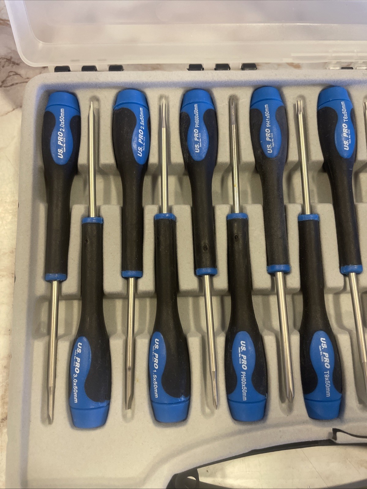 US PRO 15pc Precision Screwdrivers Set Torx Philips & Flat 1609