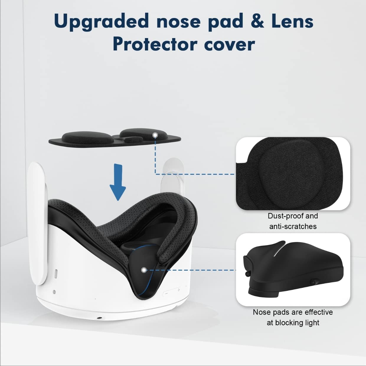 M Face Pad Compatible with Quest 2 Accessories, Face Pad Foam Replacement, with