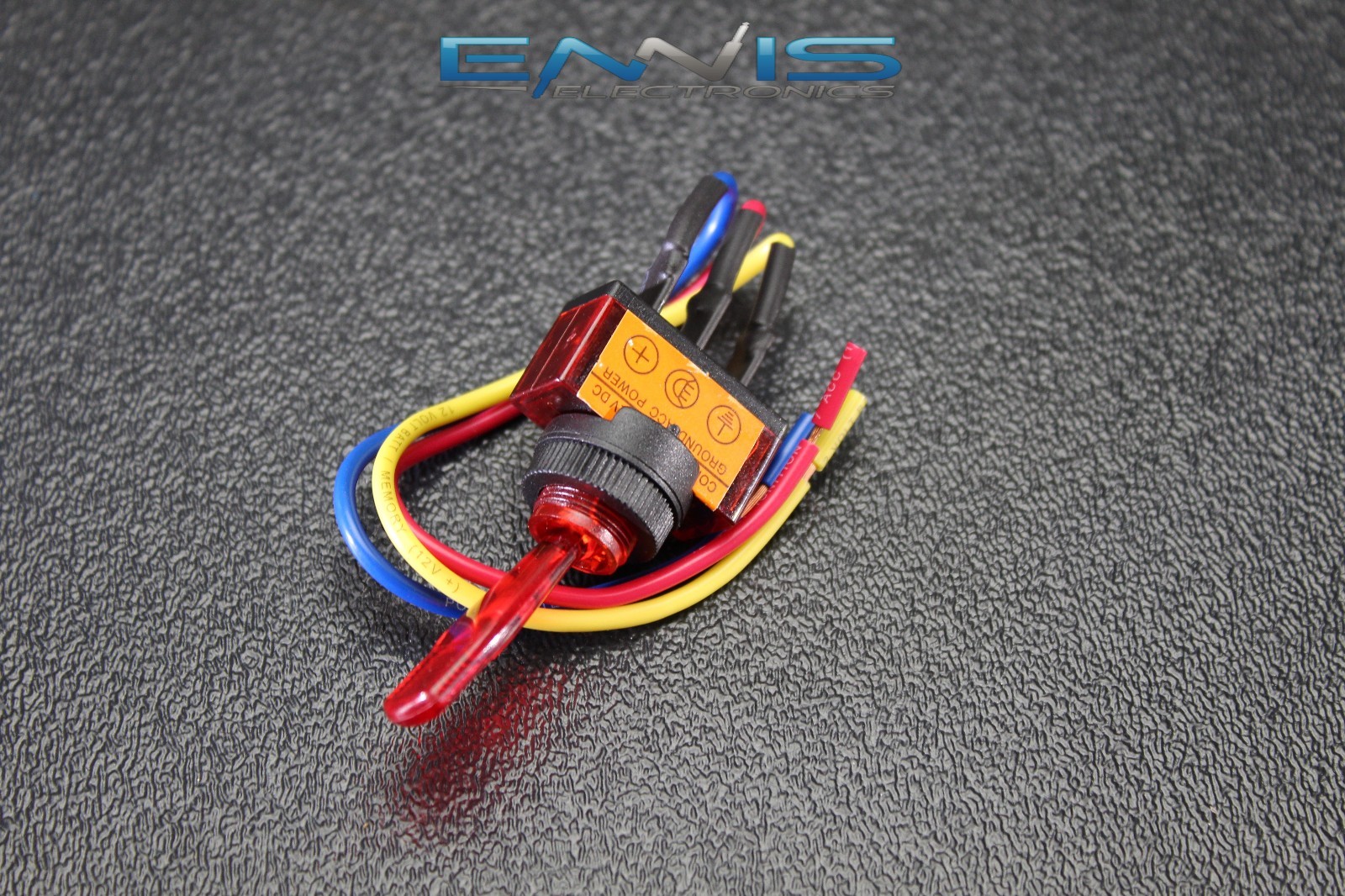 TOGGLE SWITCH ON OFF RED ROCKER LED 12V 20 AMP 3 PIN IS-EC-IT1220RED