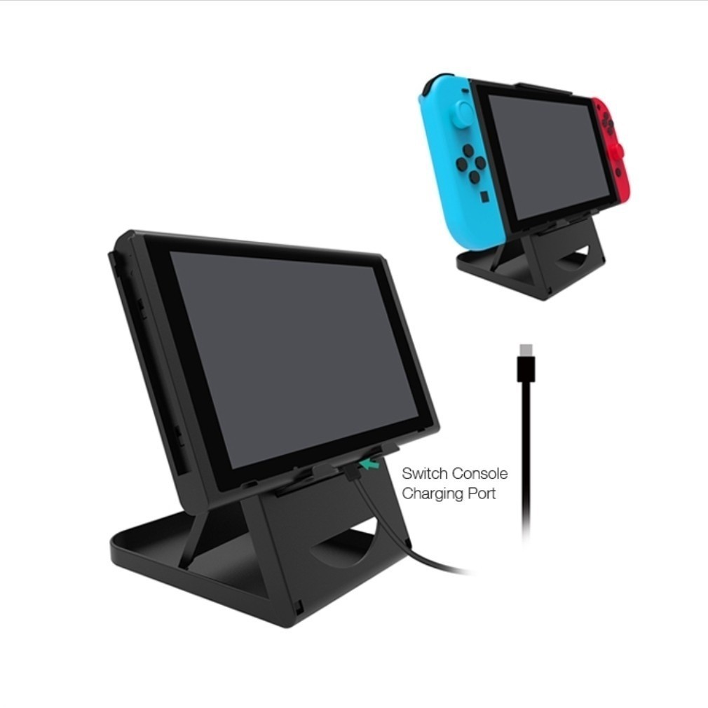 Switch Folding Stand for Nintendo Switch by Dobe Black TNS-1788