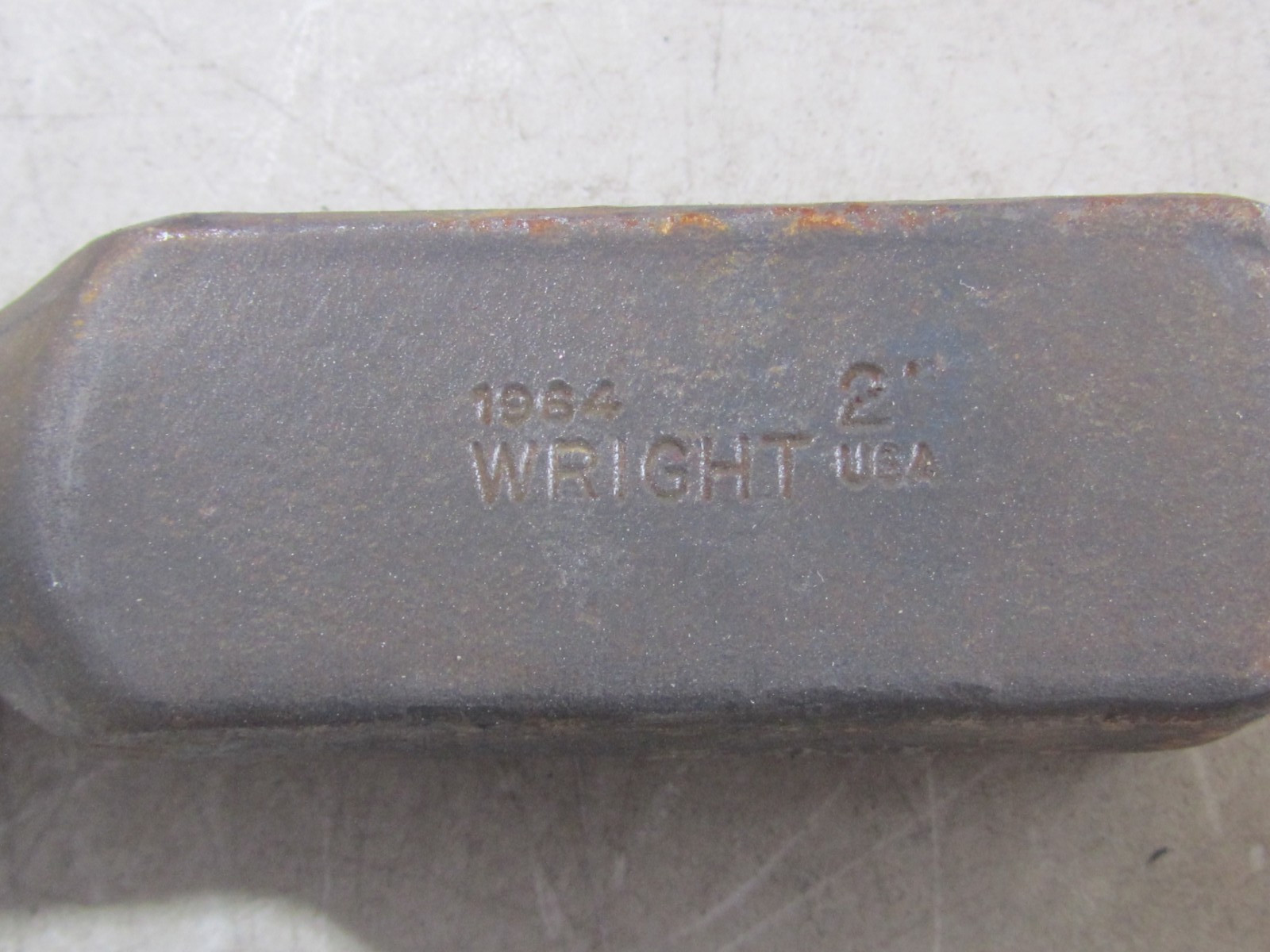 USED Wright Tool 1964 HAMMER STRIKING FACE 2" OFFSET BOX WRENCH 12 POINT