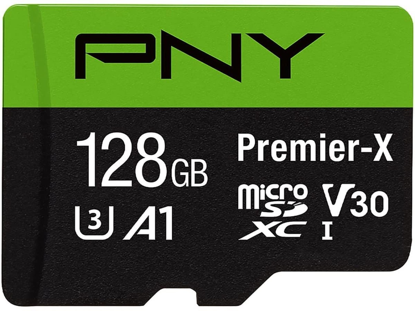 PNY 128GB Premier-X Class 10 U3 V30 microSDXC Flash Memory Card - 100MB/s, Cl...