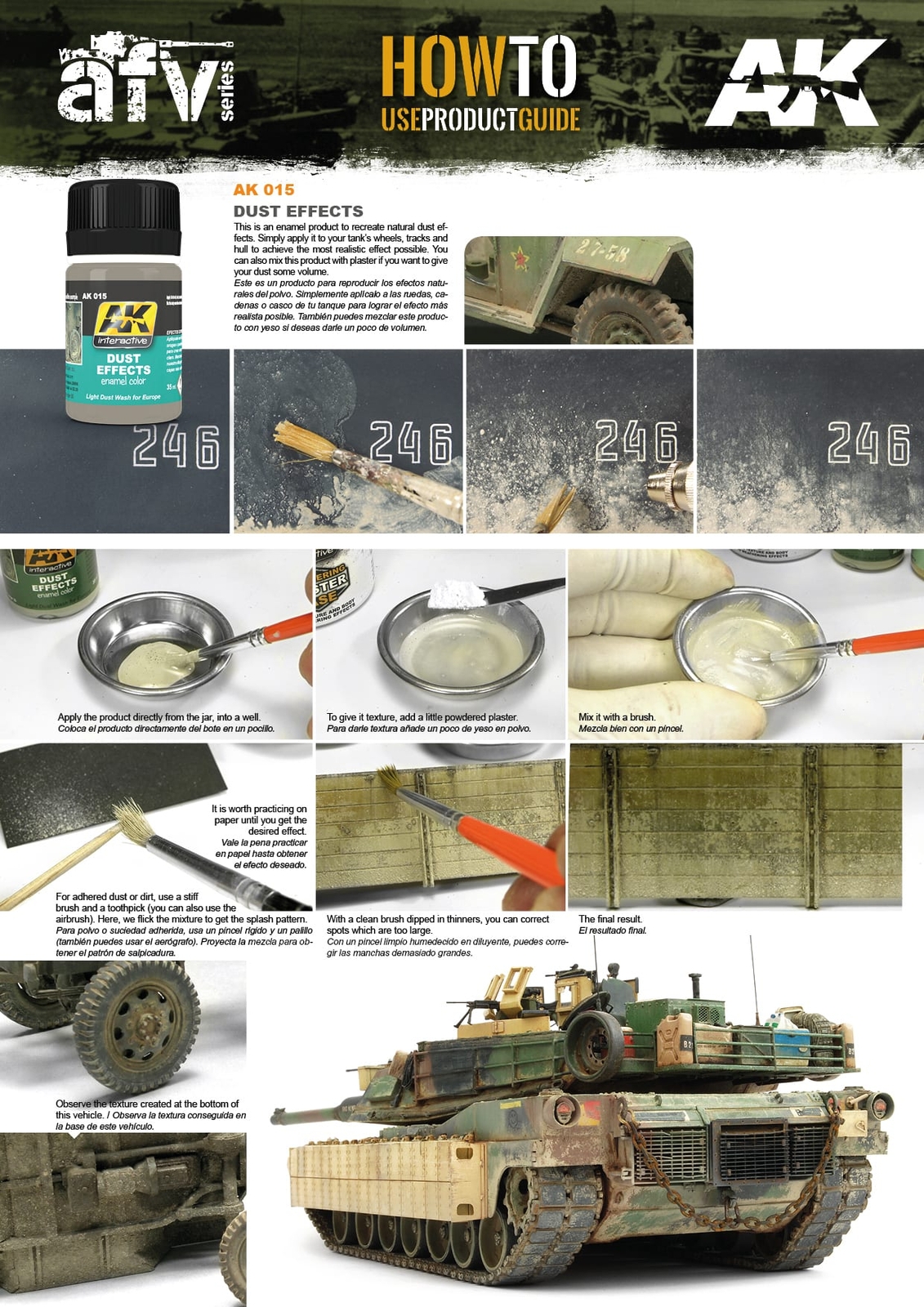 AK Interactive AK015 Weathering Dust Effects Enamel 35ml - US