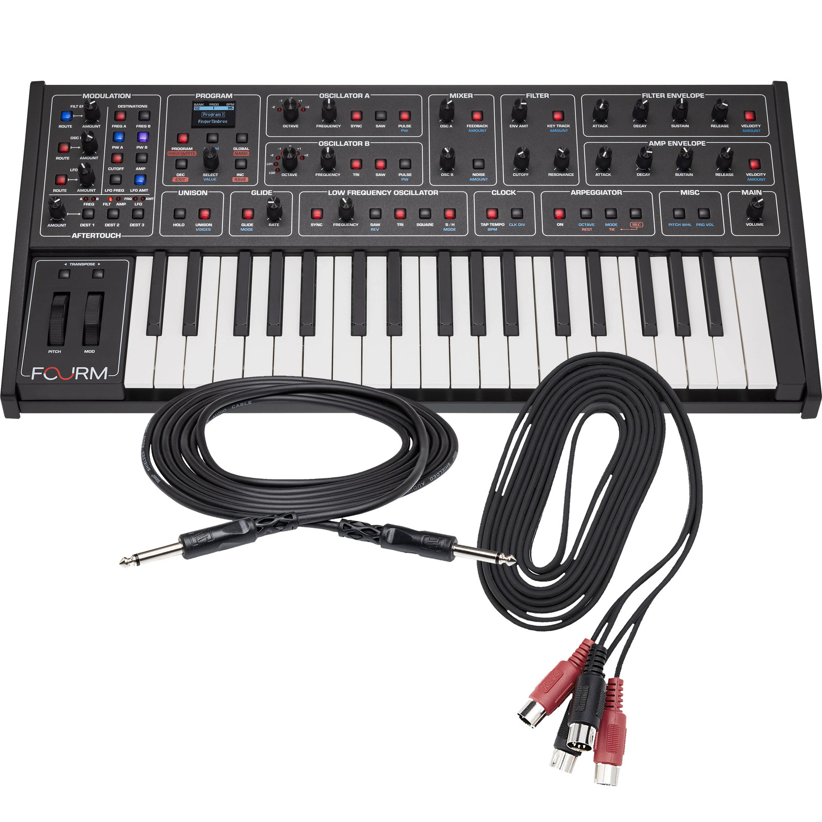 Sequential Fourm 4-Voice Polyphonic Analog Synthesizer CABLE KIT