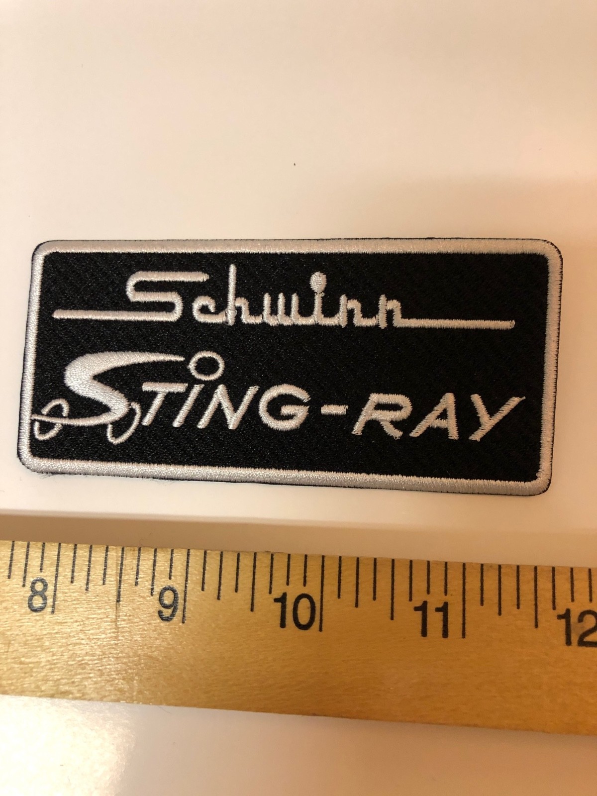 STINGRAY PATCH. SCHWINN SEW ON OR IRON ON ICONIC BICYCLE PATCH NEW CONDITION