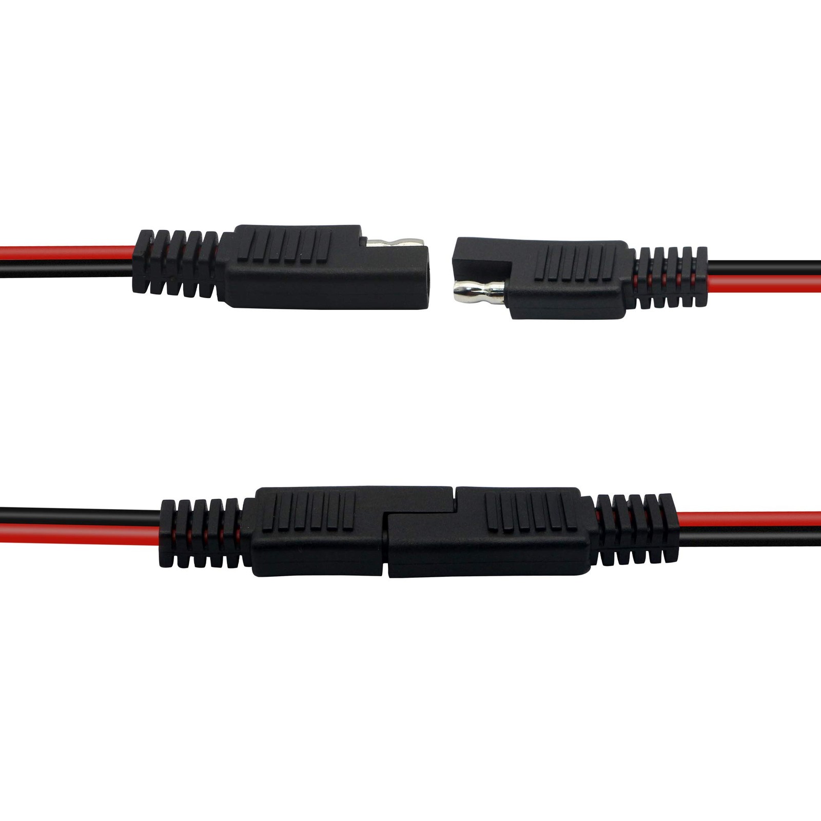 5-Pack 15 cm 14AWG SAE Connector, DC Power Extension Cable, Quick Disconnect