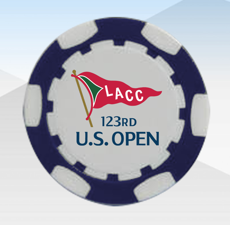 US Open Championship 2023  LA CC Blue Poker Chip - 1pc