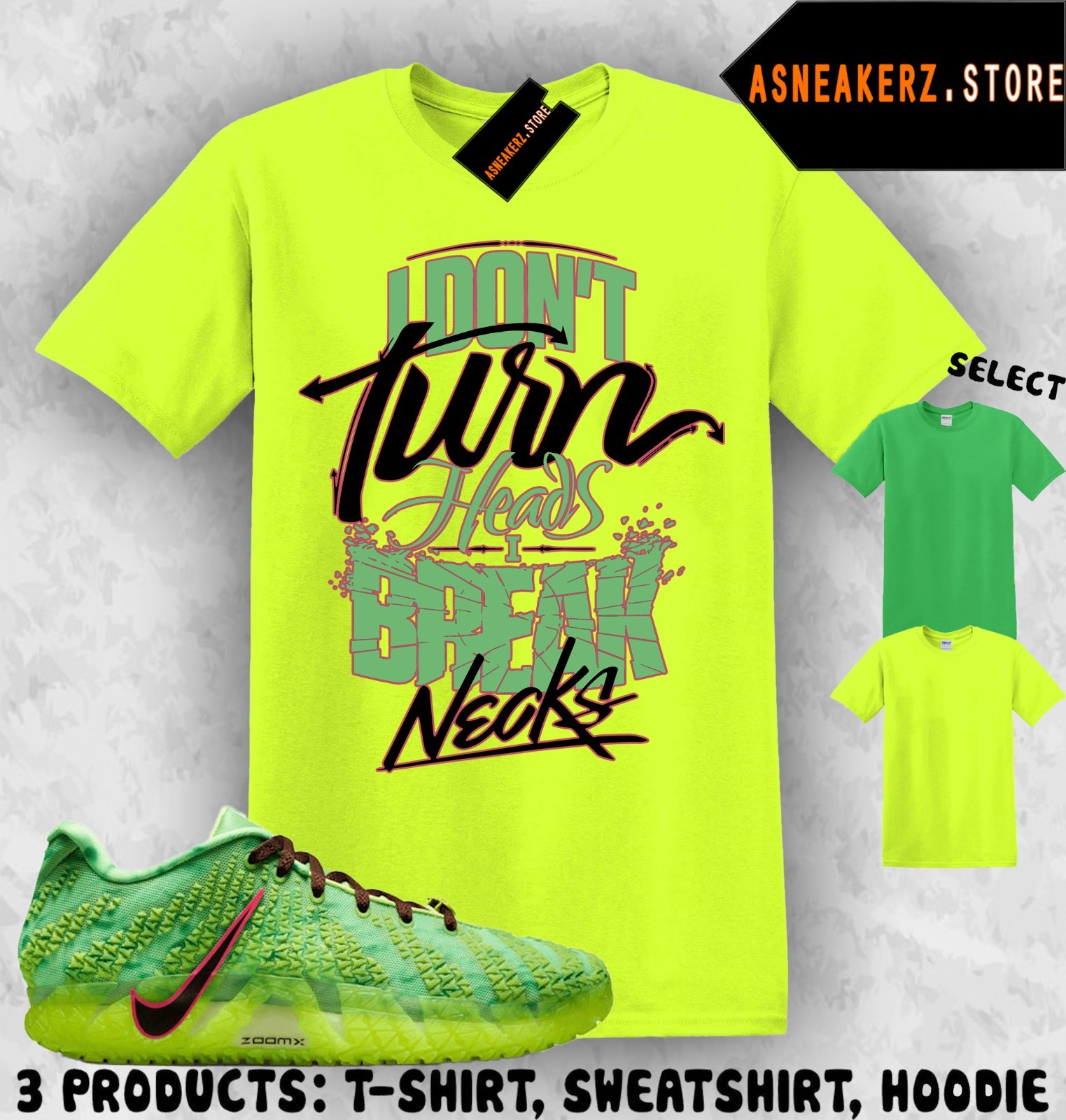 Shirt Match Ja 3 Zombie Spooky Season Sneaker Matching Tee Neckbreaker T-Shirt