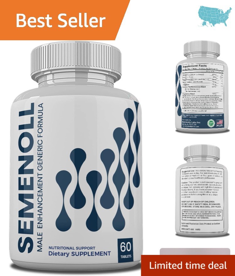 60 Tablets of Semenoll Male Formula - Enhance Stamina & Overall Health Naturally