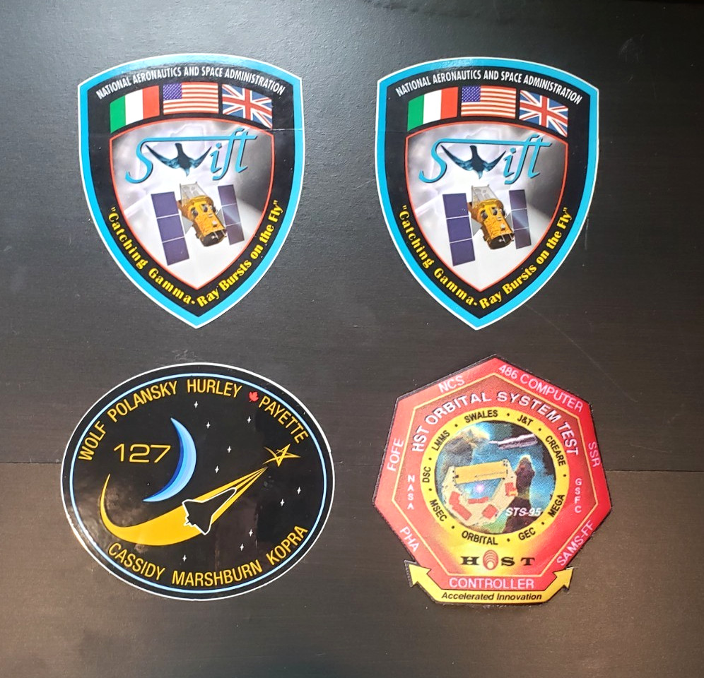 4 - NASA Space Mission Decals - STS-95, STS-127 & Swift - New!