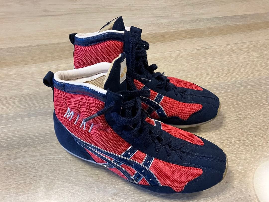 ASICS Boxing Shoes Red/Navy 25cm / US Men 7 / US Women 8.5 / UK 6 / EU 40