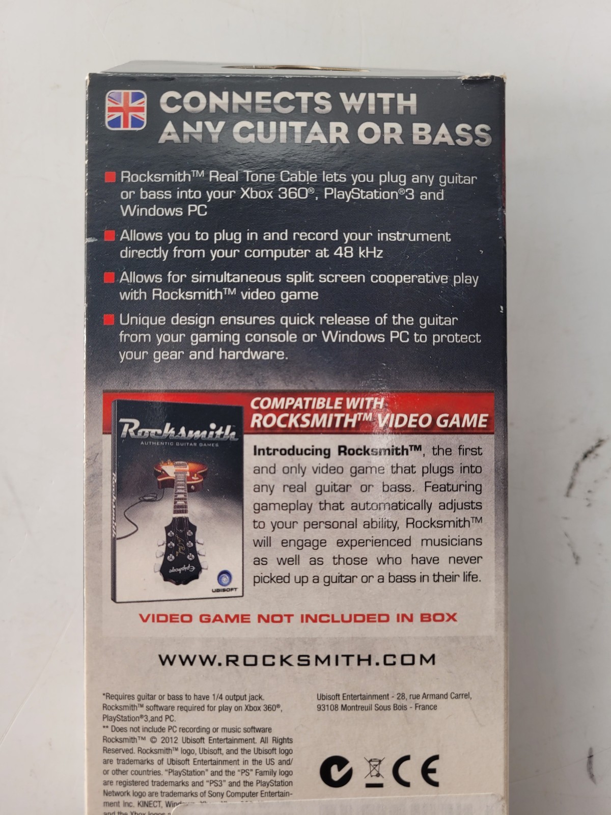 Rocksmith UBISOFT Real Tone Cable Boxed Multi Systems