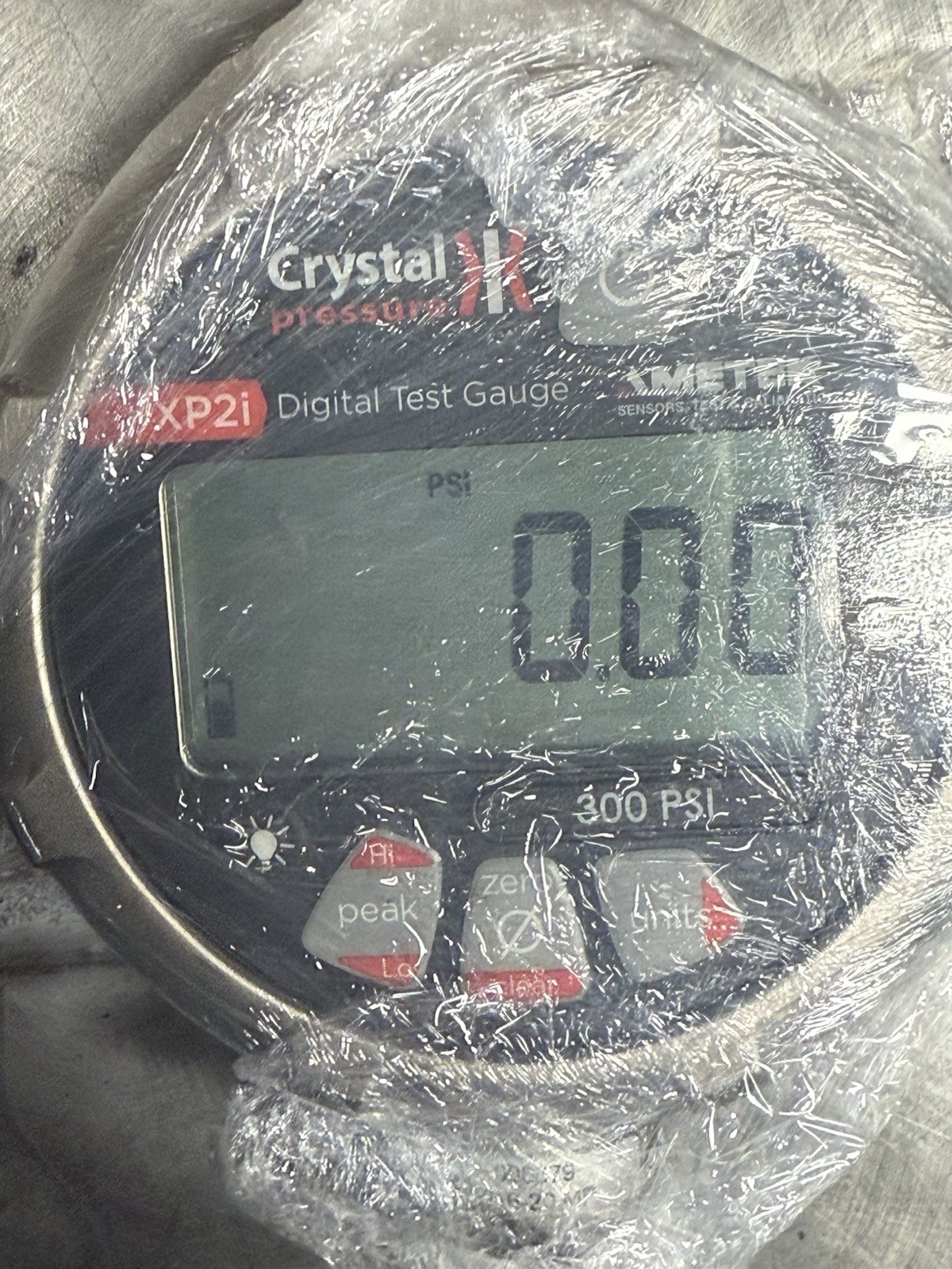 CRYSTAL AMETEK XP2i 3KPSIXP2I DIGITAL TEST GAUGE Pressure 300 Psi