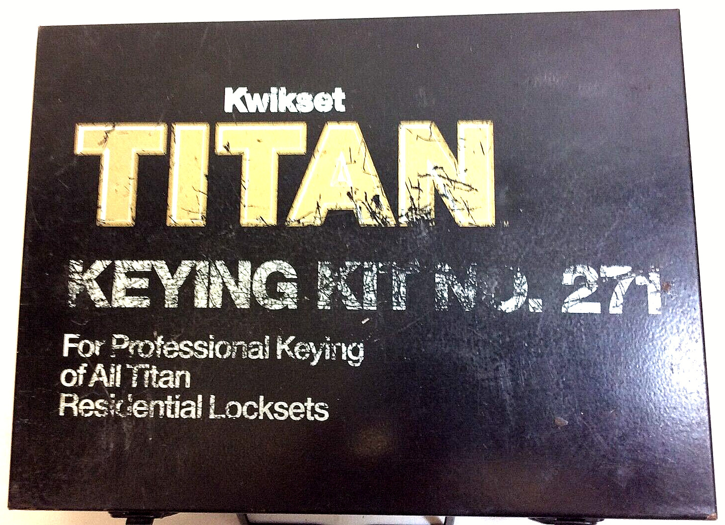 Kwikset TITAN Professional Keying Kit NO. 271 For TITAN Residential Locksets d9