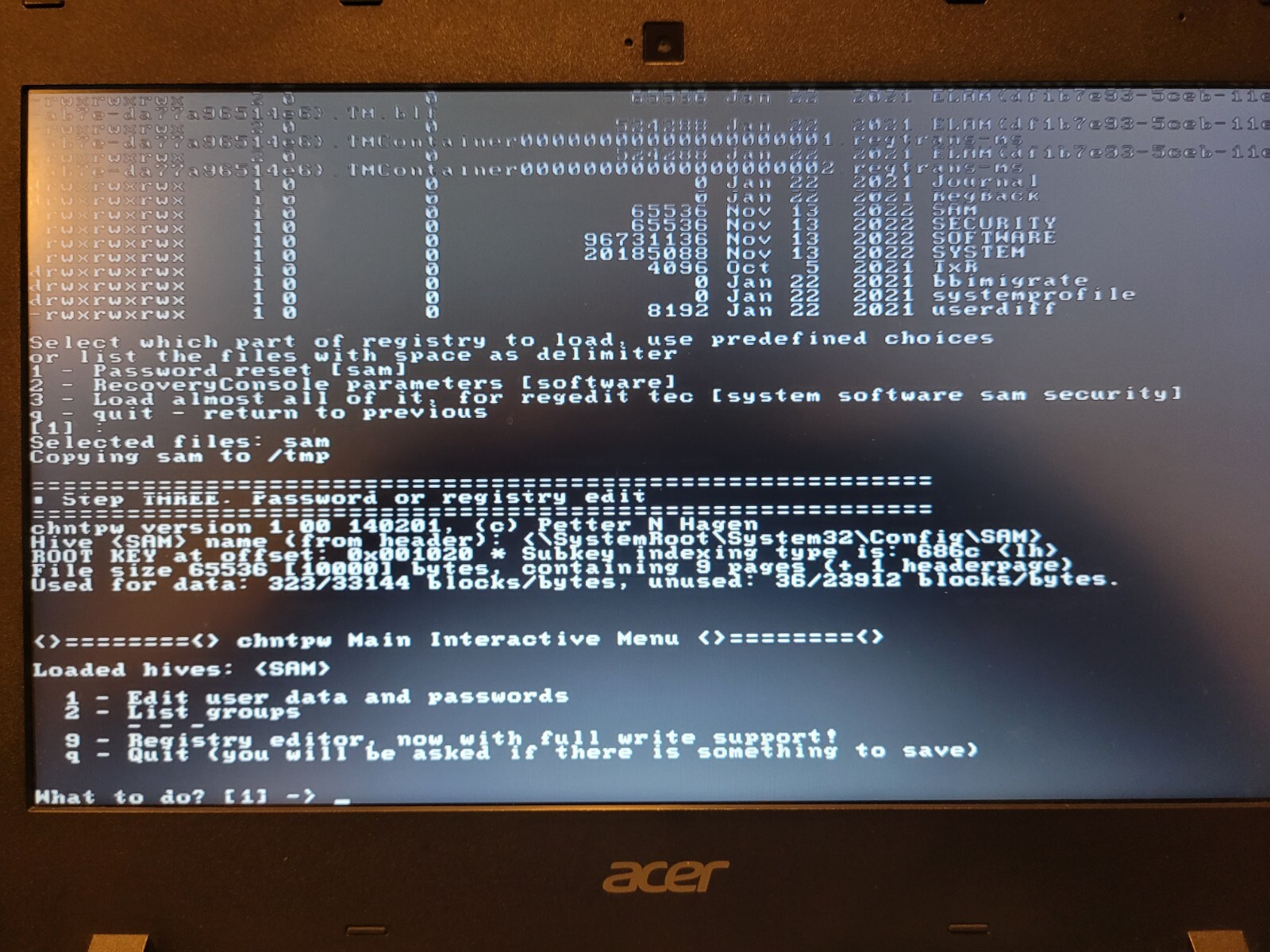 NT Password & Registry Editor (Blank Win10 Passwords ) Bootable on 4G USB Stick!
