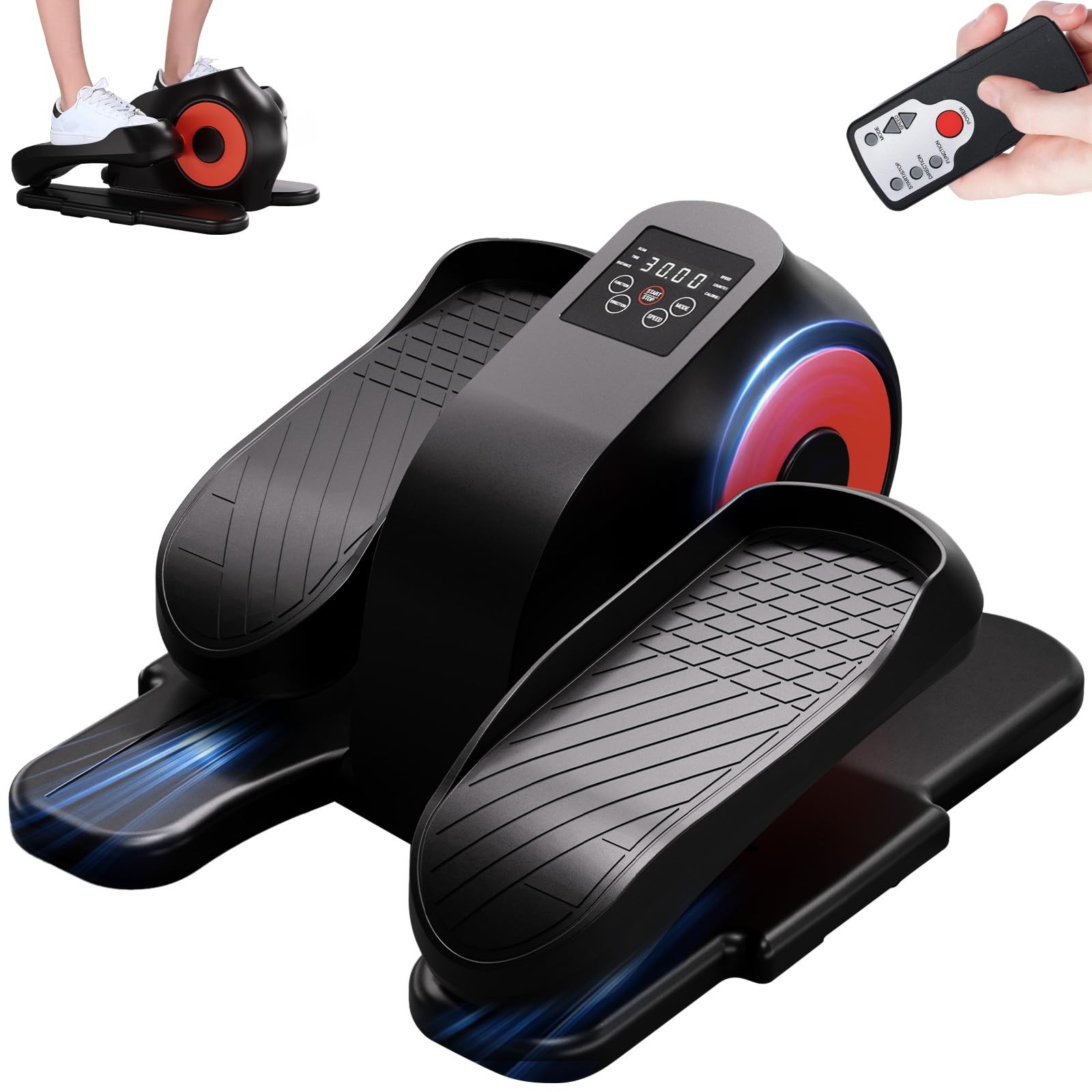 GORISE Under Desk Elliptical Exercise Machine, Leg Exercise Equipment as Seen...