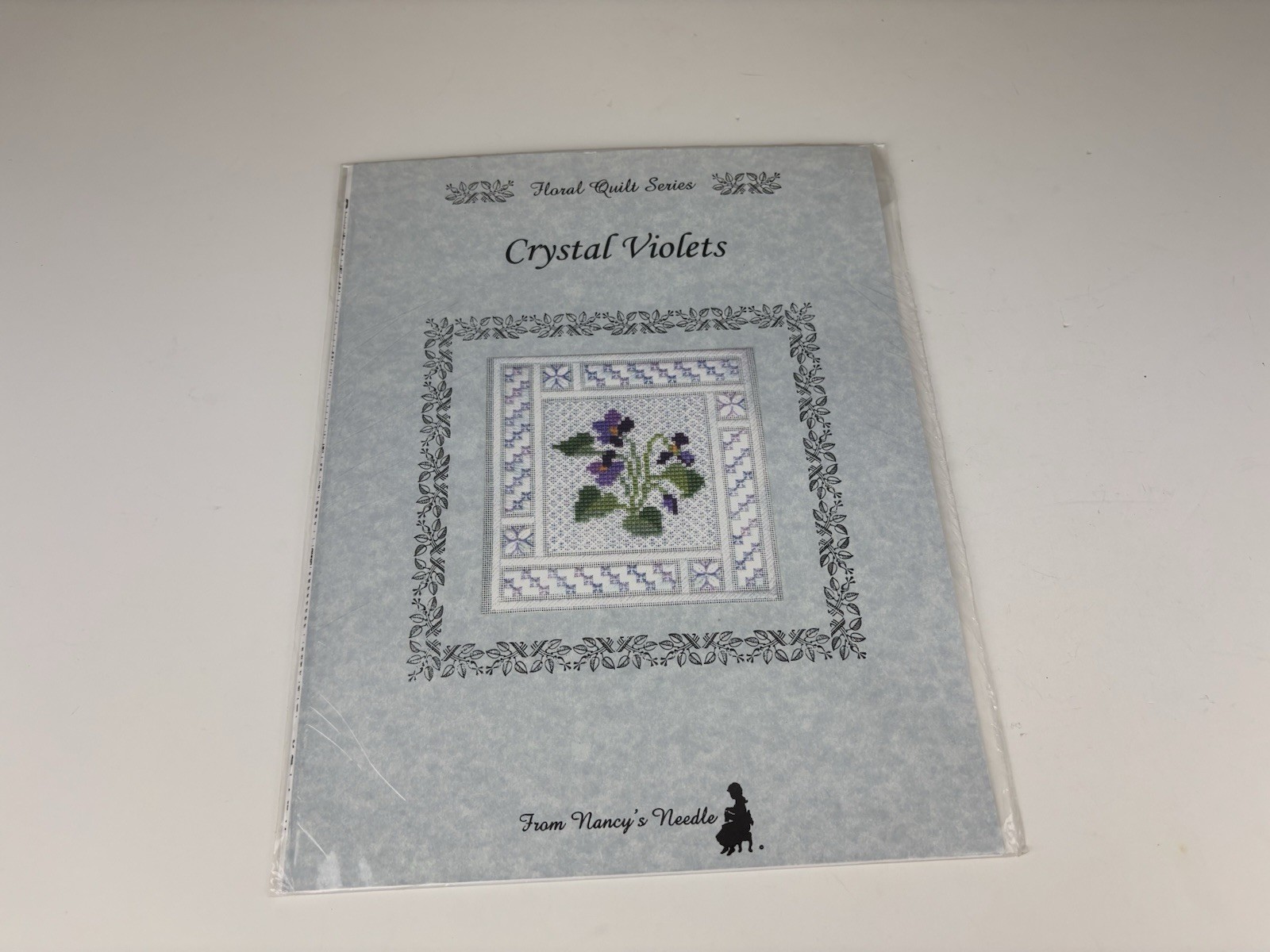 From Nancy’s Needle Floral Quilt Series Crystal Violets Needlepoint Pattern 1S