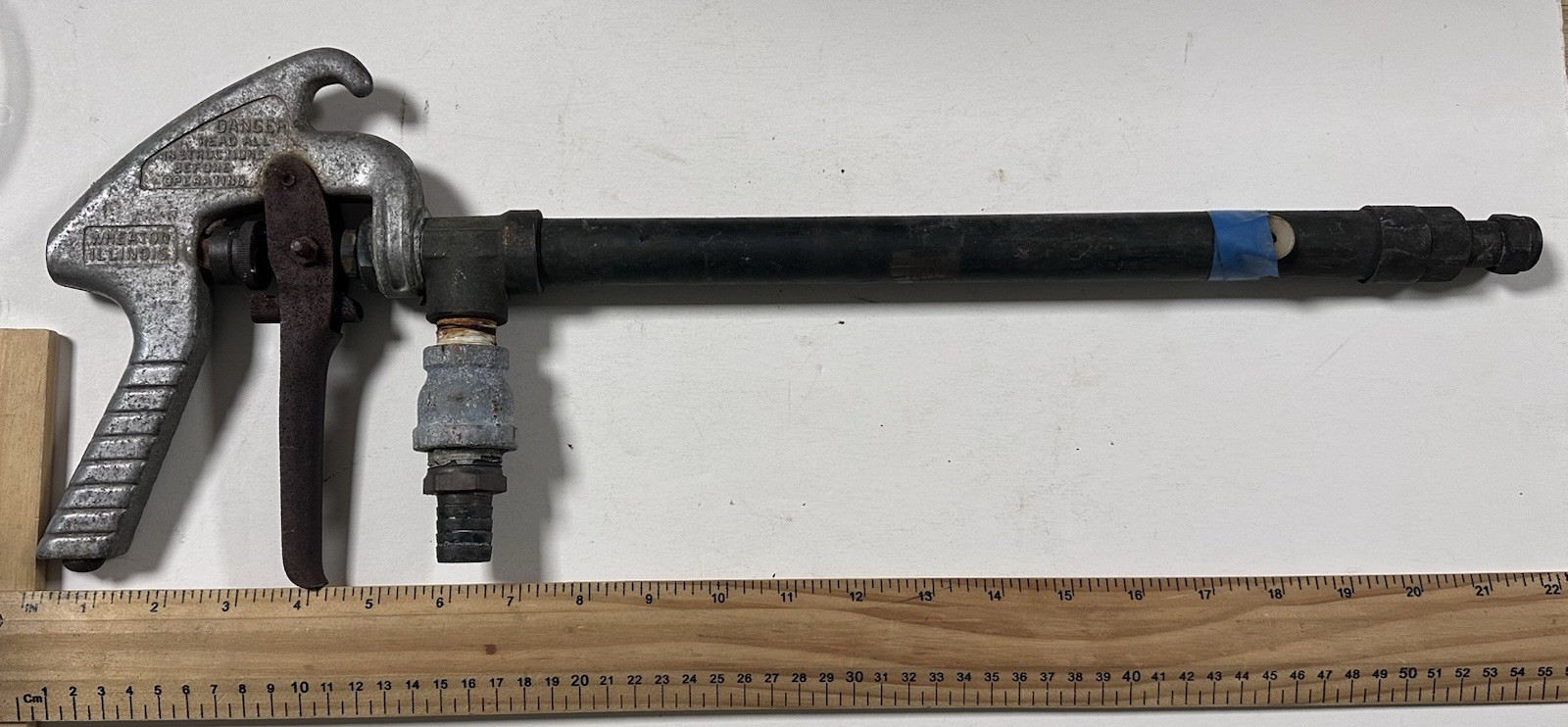 Vintage Spraying Systems Co. GunJet No. 43 Spray Gun Wheaton IL Heavy Duty