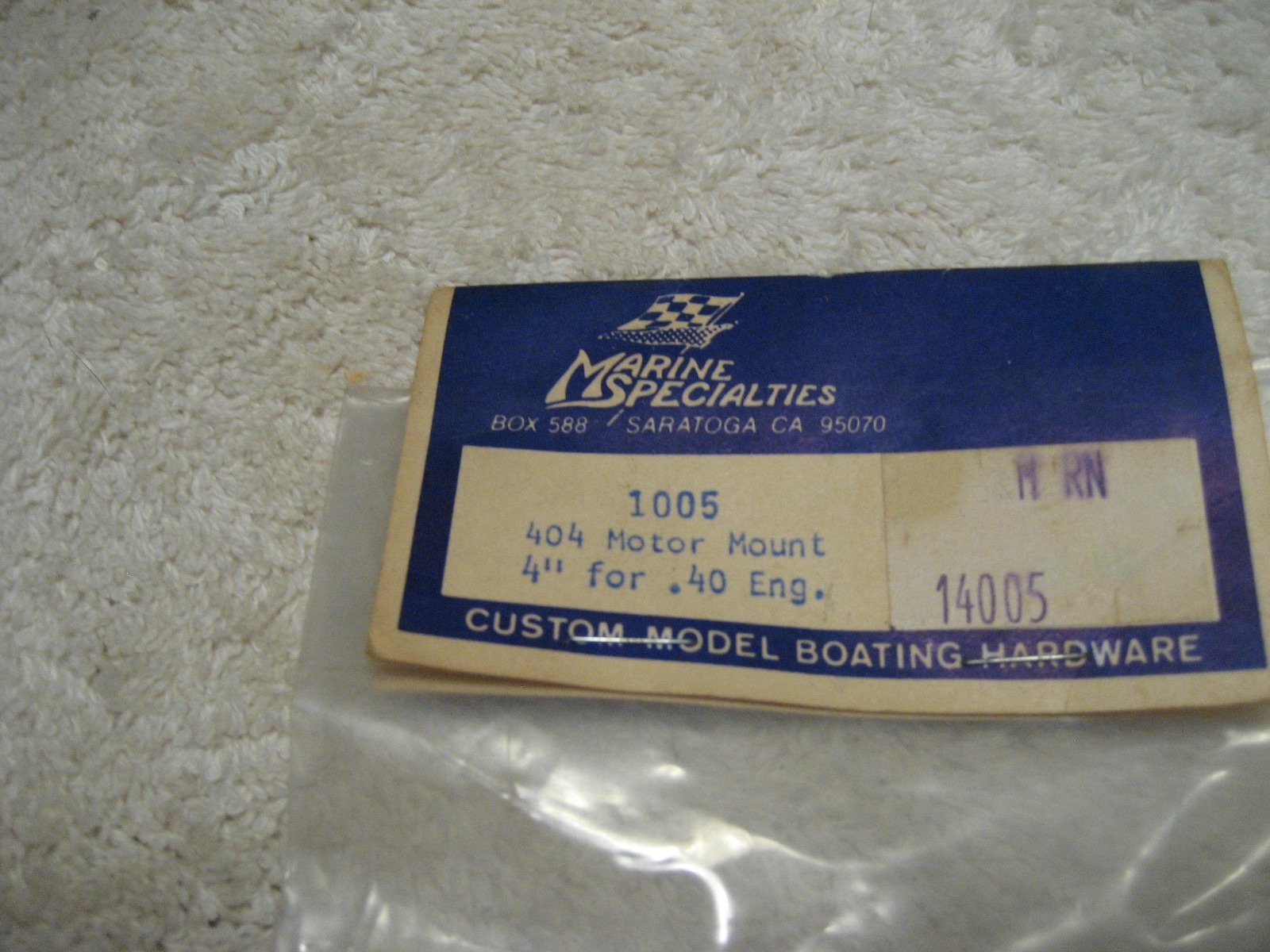 RC Boat Aluminum Motor Mount Marine Specialties 1005  NEW 4 inch  40 size