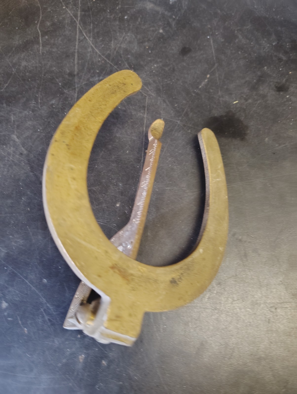 Brass Farriers Hoof Angle Gauge
