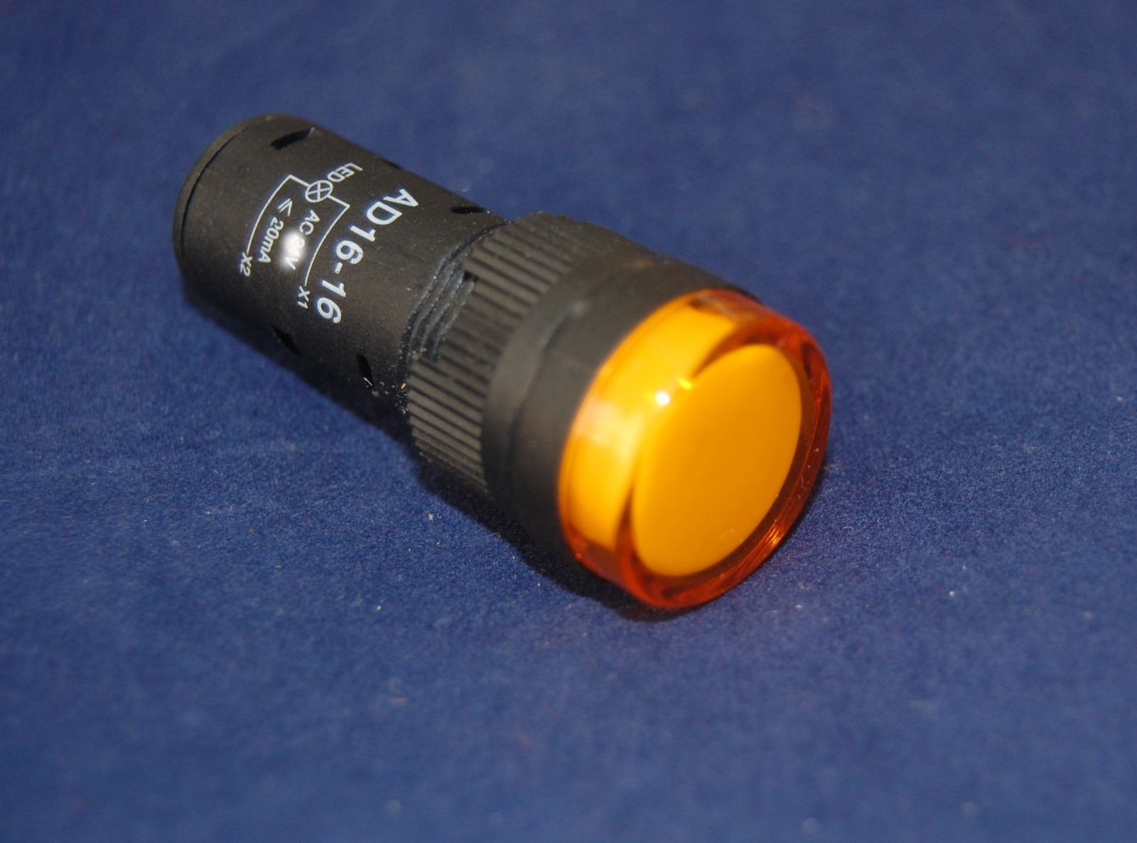 2PCS Pilot light Yellow  Led Lamp 16mm Screw Terminal 24V AC/DC