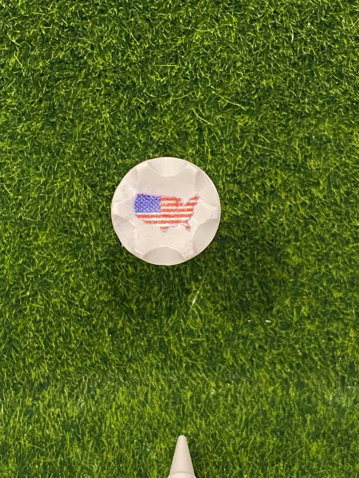 USA Flag 1.5” 1 1/2" EPIK Evolution PTS Plastic Golf Tees Wholesale Shortee