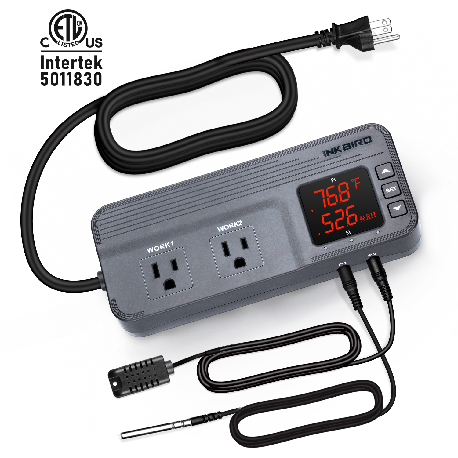 Inkbird Humidity Temperature Probe Replace For ITC-608T Sensor Replacement Heat