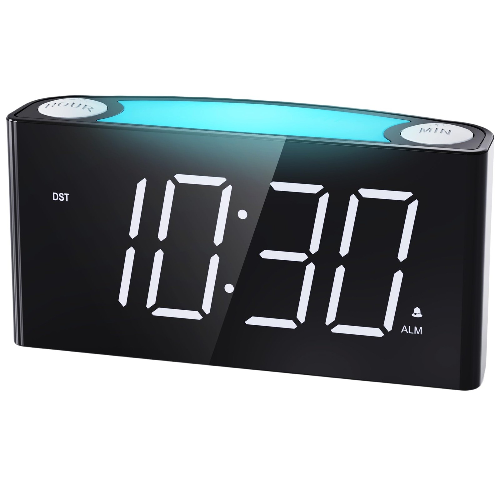 Digital Alarm Clock7.5" Big Led Display & Full Dimmerusb Cellphone Chargers7colo