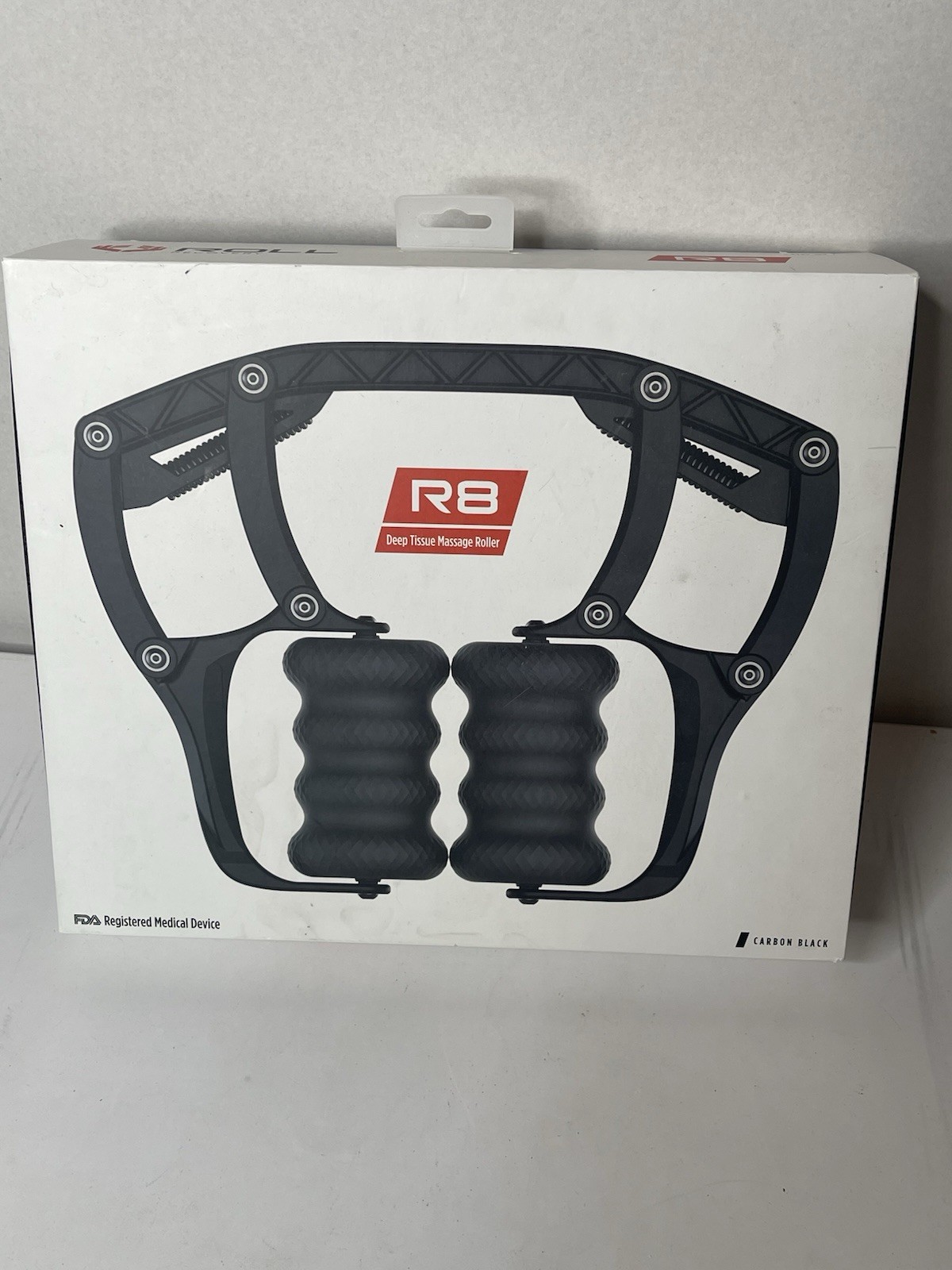 ROLL Recovery R8 Carbon Black Deep Tissue Massage Roller