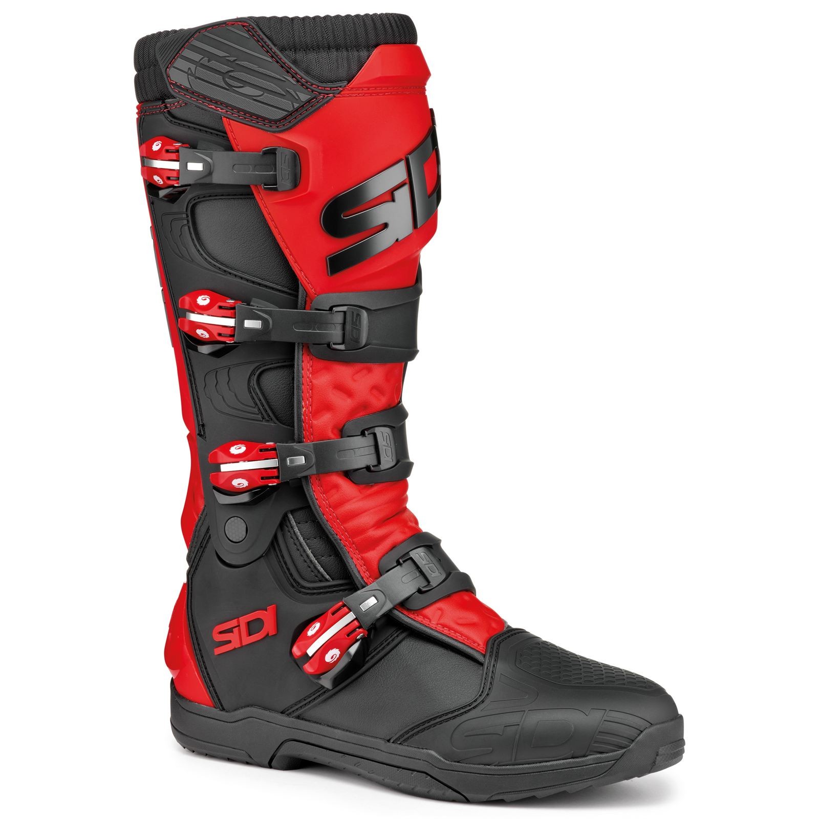 X Power SC Motorcycle Boots - Black/Red - Size 42 8017732594693