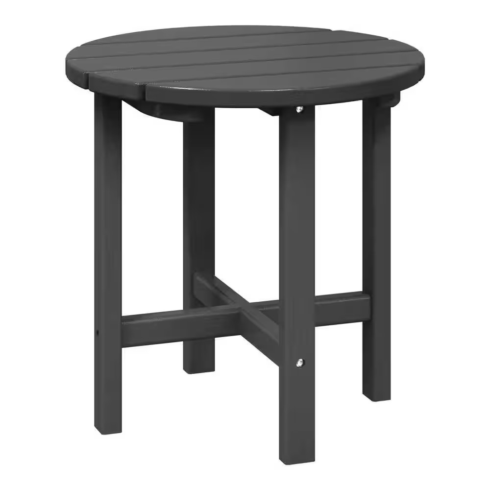 Outdoor Side Table HDPE Poly Patio End Table Weather Resistant UV Protected Deck