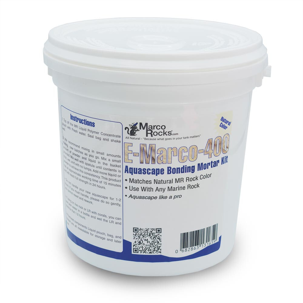 E-Marco-400 Aquascaping Natural Color Mortar Cement Kit - Marco Rocks