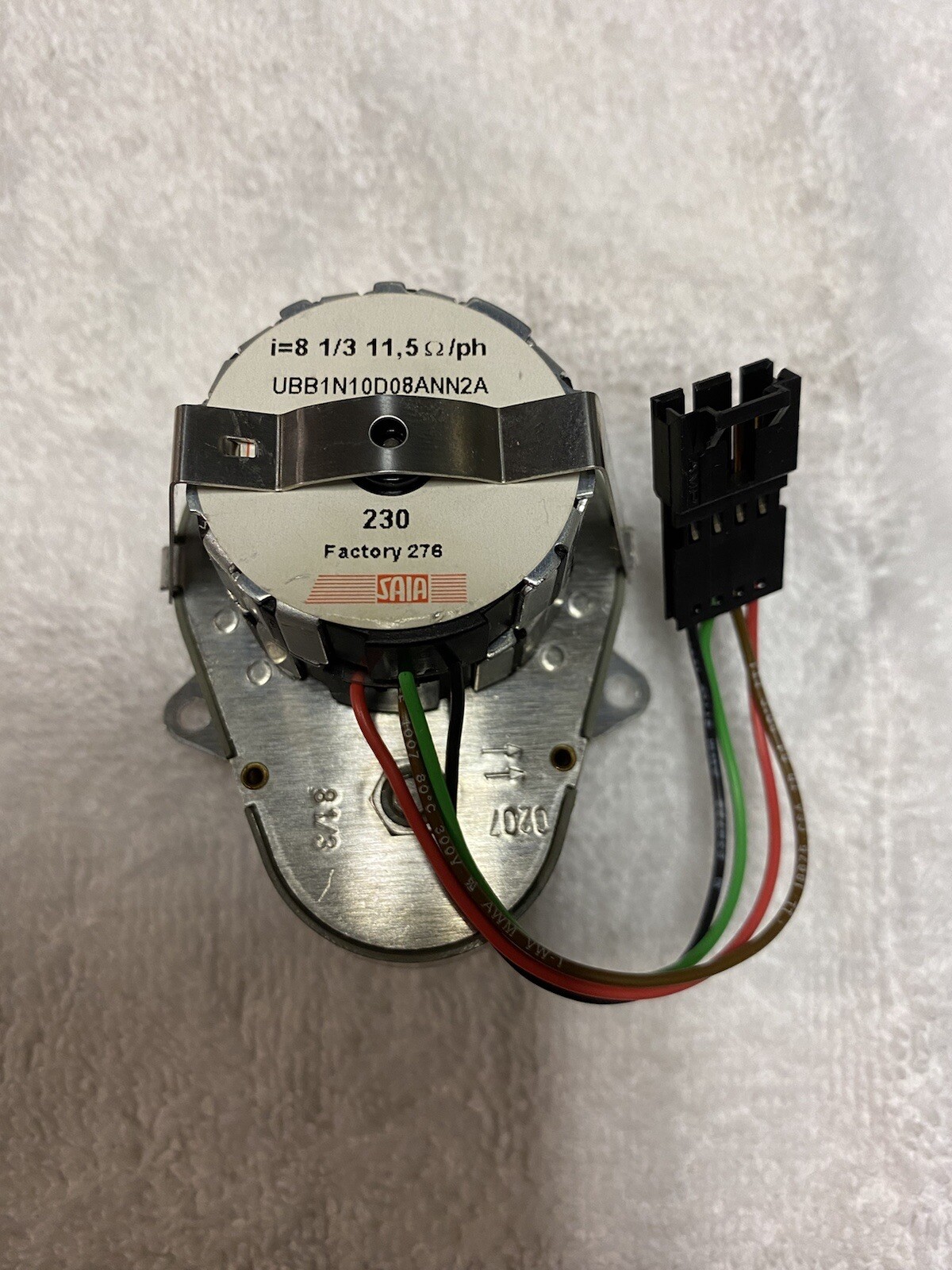 SAIA BURGESS UBB Stepper Motor w/ Gearbox UBB1N10D08ANN2A 230 276 i=8 11.5 Ohm