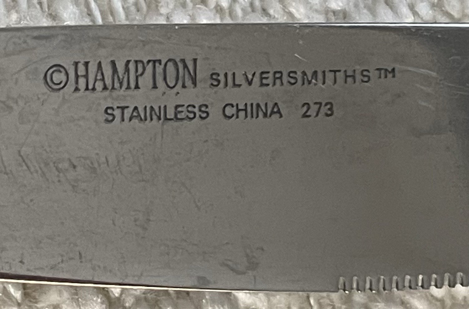 15 Piece Set Hampton Silversmiths Stainless IMPRESSIONS MIRROR