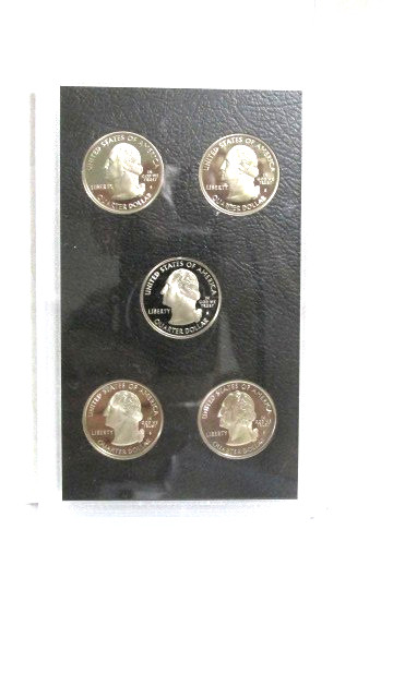 2007 S US State Quarters Proof Set - 5 Coins