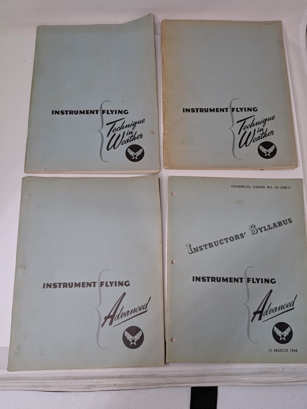 Instrument Flying Advanced/Weather Manual No. 30-100B/100D-1/2 March 1944 WWII